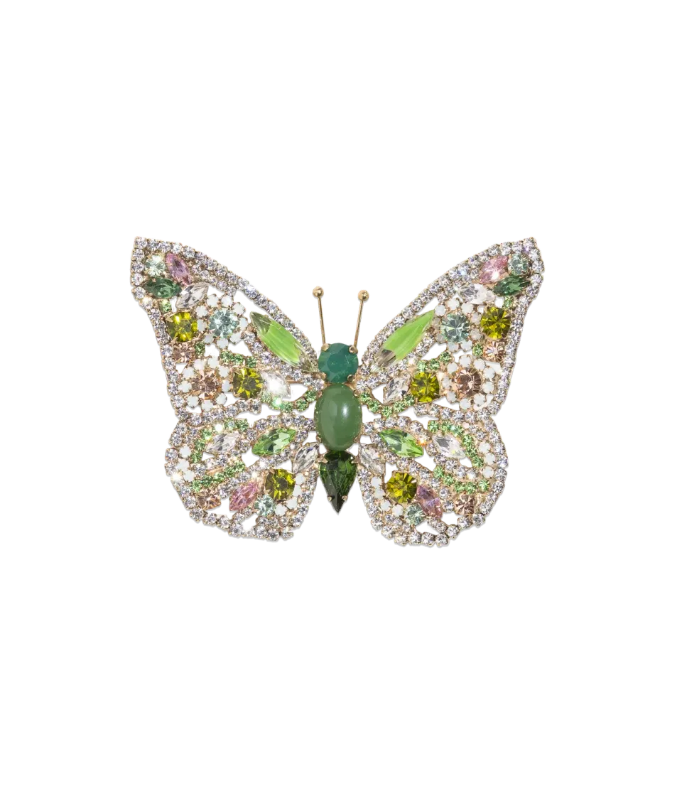 Loren Hope Butterfly Large Butterfly Peridot brosje grønn