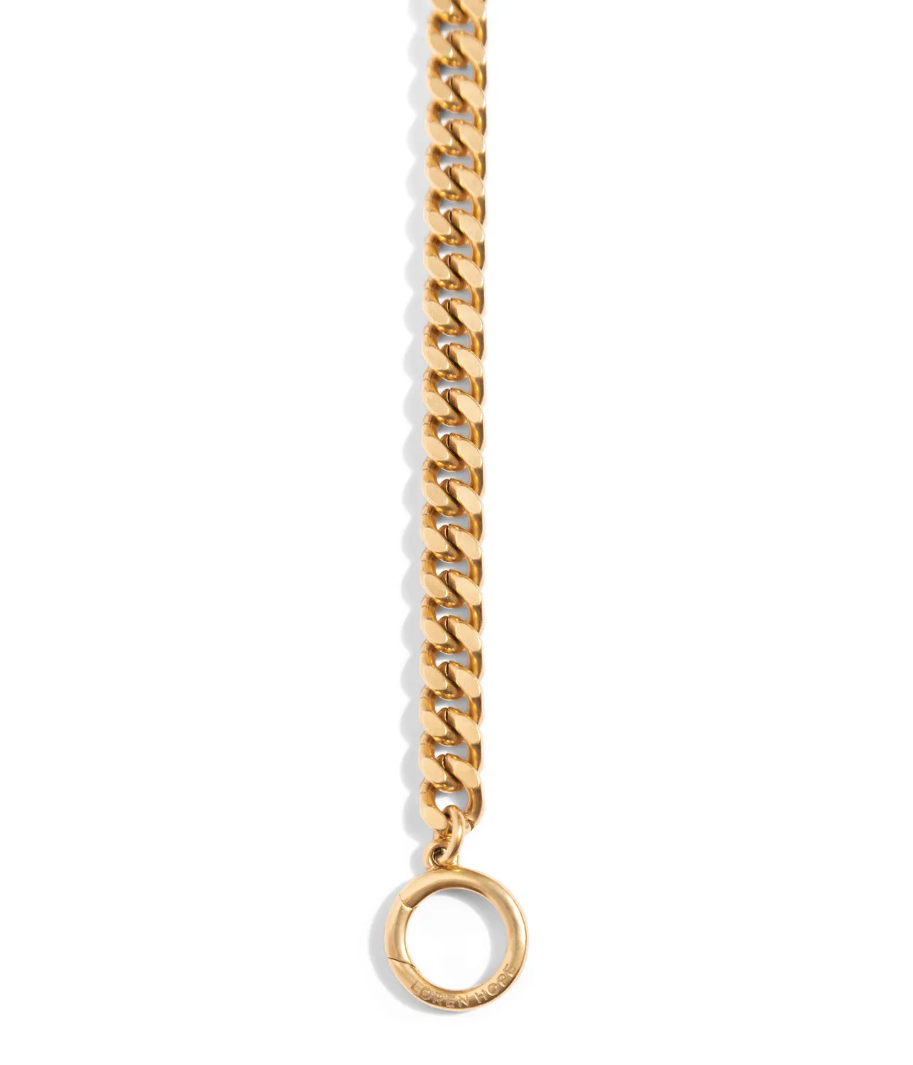 Loren Hope Curb Chain veskerem gull 120 cm