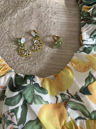 Loren Hope Lemon Drop øredobber gul dråpe