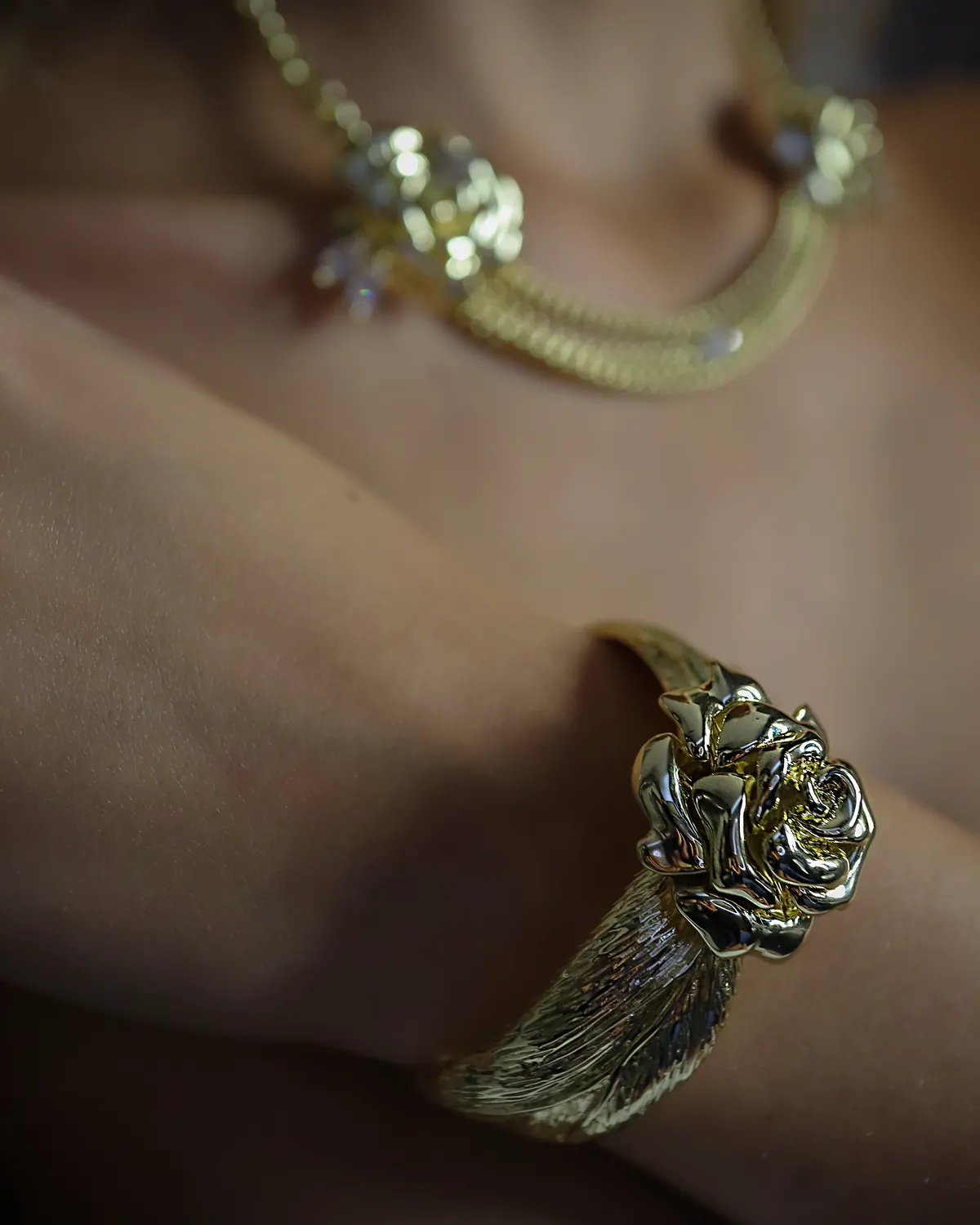 IOAKU Nostalgie Cuff armbånd gull rose