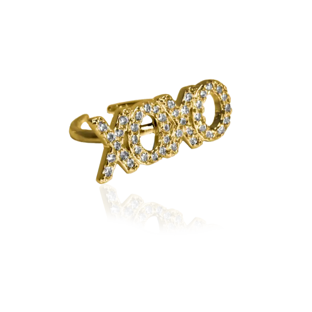 IOAKU Statement Sparkle Ring XOXO ring juster­bar