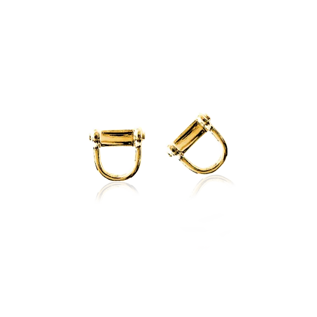 IOAKU Stirrup Stud øredobber gull nikkelfri