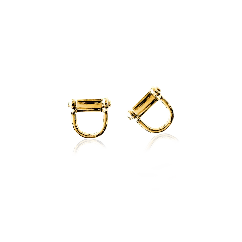 IOAKU Stirrup Stud øredobber gull nikkelfri