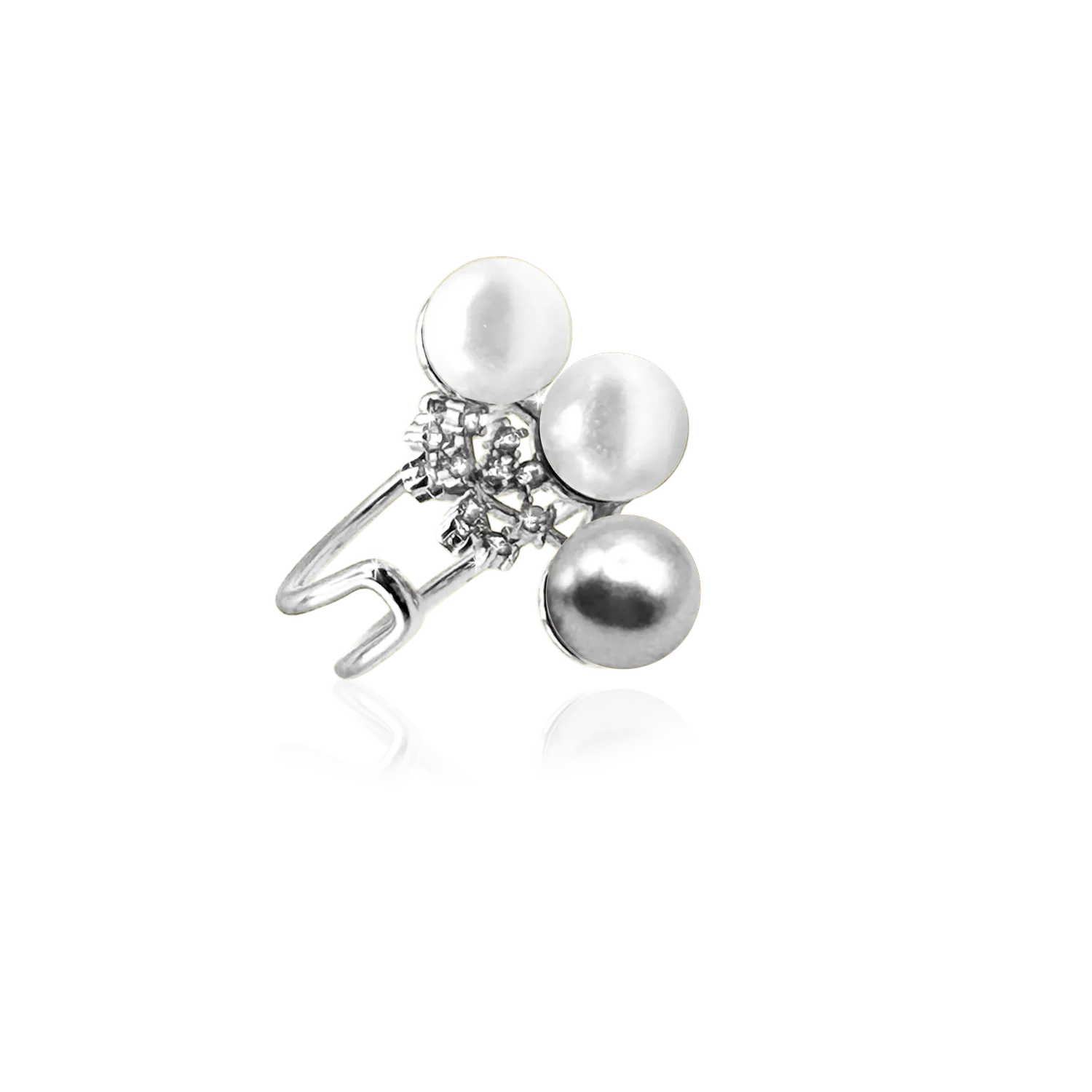 IOAKU Snowdrop Pearl ring perle gull vanntett