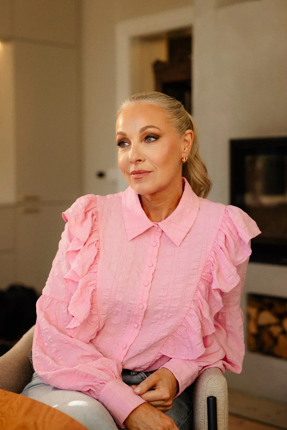 Janne Formoe Tarommetblusen bluse Pink sval