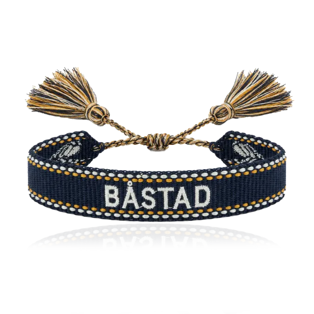 IOAKU Båstad Woven armbånd navy vevd