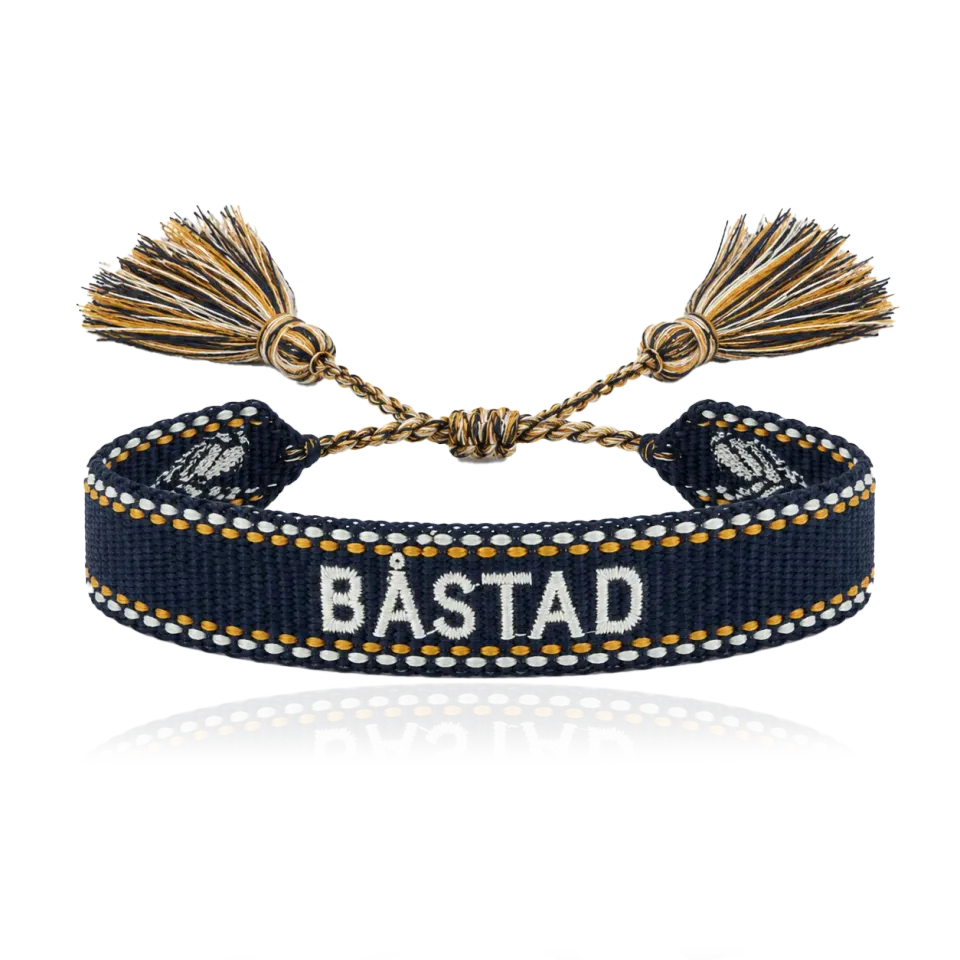 IOAKU Båstad Woven armbånd navy vevd