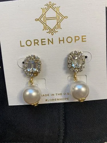 Loren Hope Tatiana Pearl øredobber Crystal perle