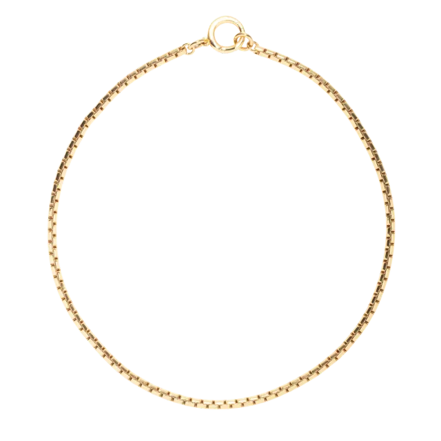 Loren Hope Scottie Chain halskjede gull 43 cm bokslenke