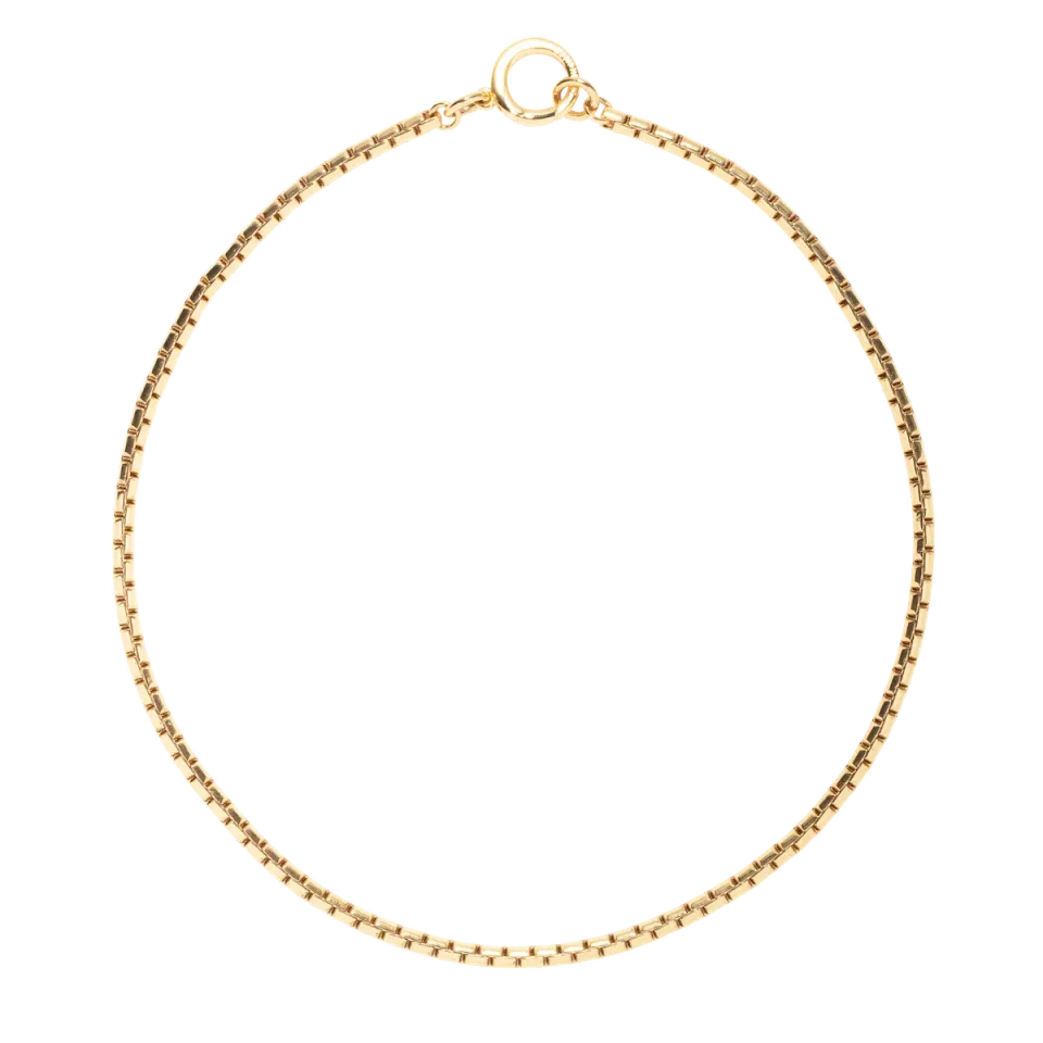 Loren Hope Scottie Chain halskjede gull 43 cm bokslenke