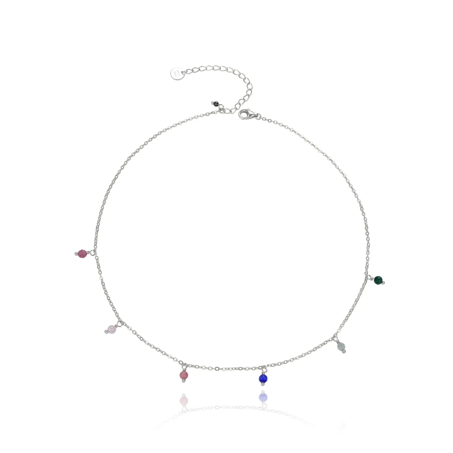 Wioga Vera N-3008-S halskjede sølv 34 cm choker