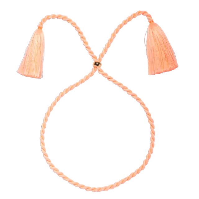 Loren Hope Marina Silk Cord halskjede korall silkesnor