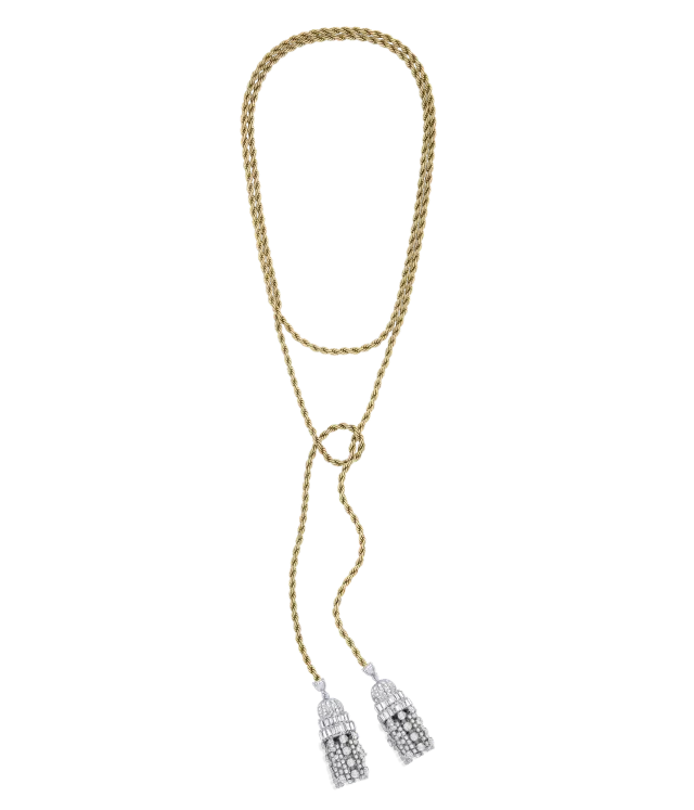 Loren Hope Dynasty Lariat halskjede Gull 137 cm