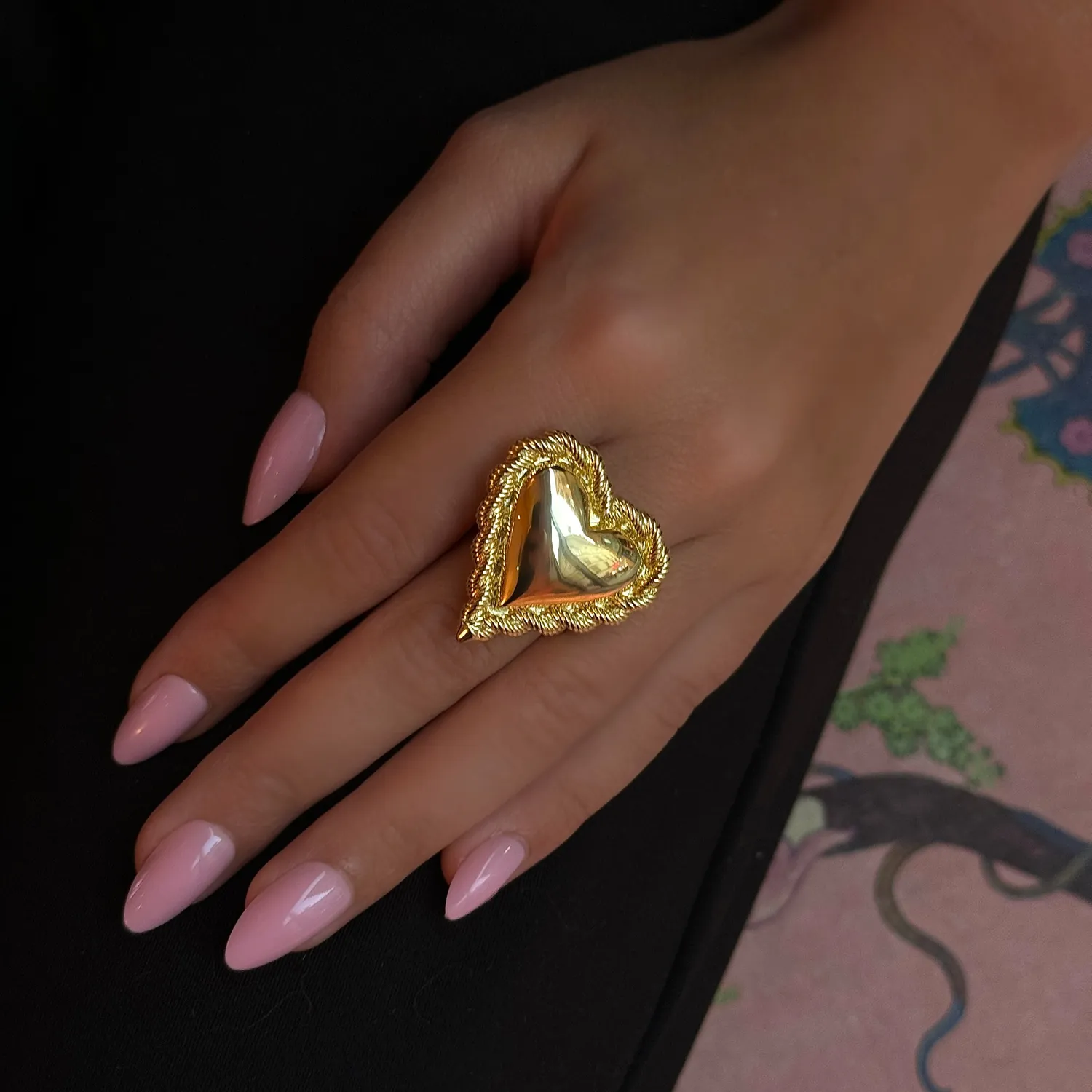 IOAKU Golden Devotion ring gull 3 cm bred