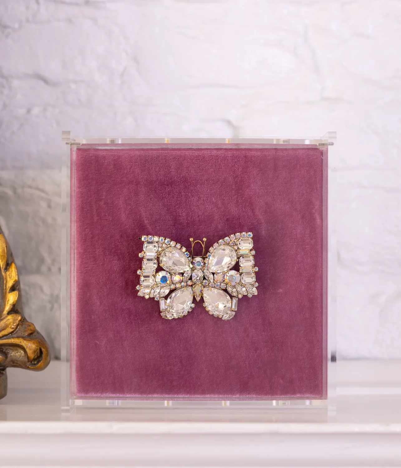Loren Hope Medium Butterfly brosje krystall 14,6 cm