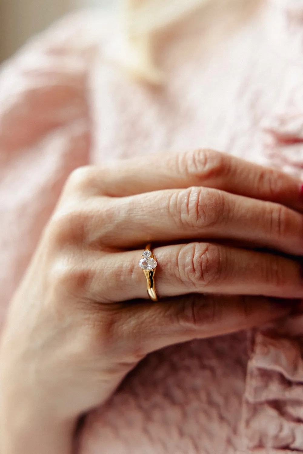 Janne Formoe Amal ring gullbelagt str 54