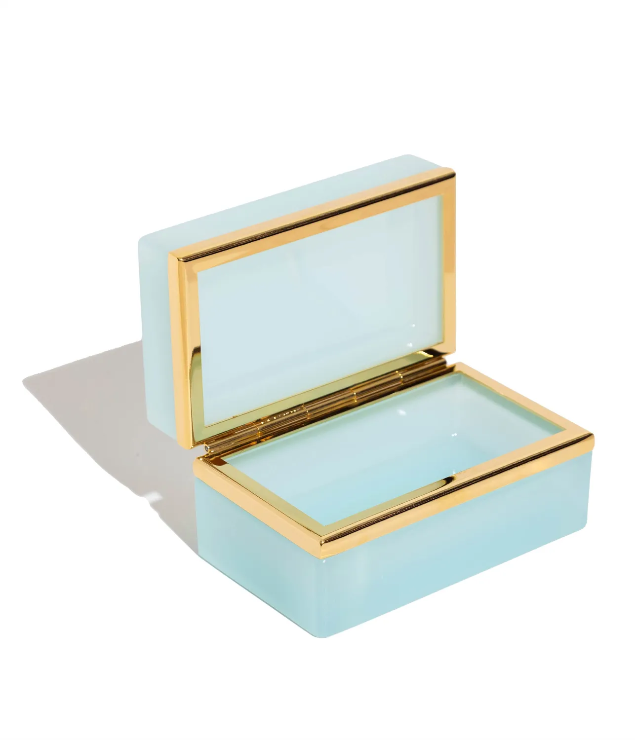 Loren Hope Medium Rectangle smykkeskrin aqua opaline