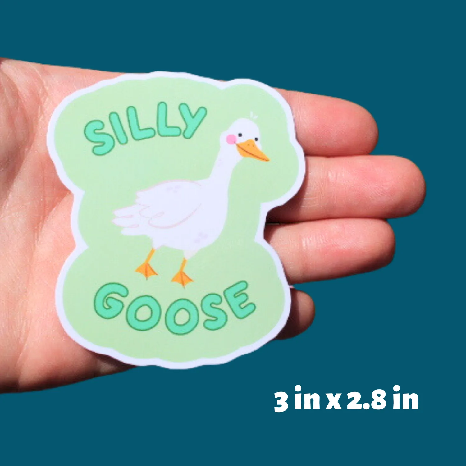 MiniKitty Silly Goose klistremerke vinyl 7,6 cm
