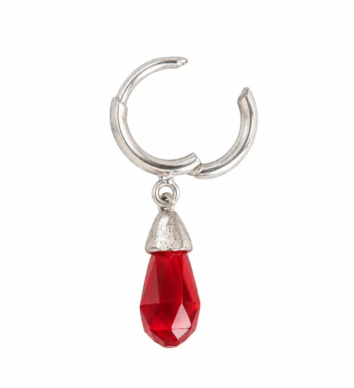Wos Up Veja Crystal Drop single ørering rød sølv