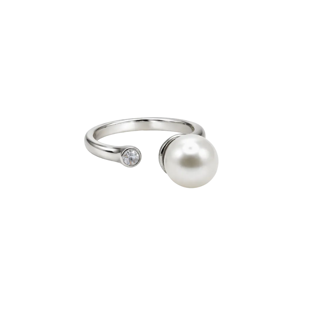 IOAKU Linear Pearl Luxury perlering gull str 7-8