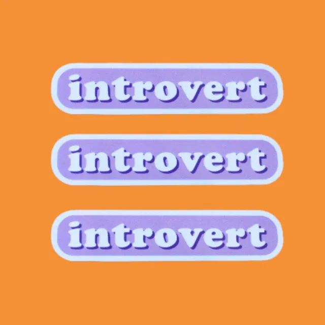MiniKitty Introvert klistremerke vinyl vanntett