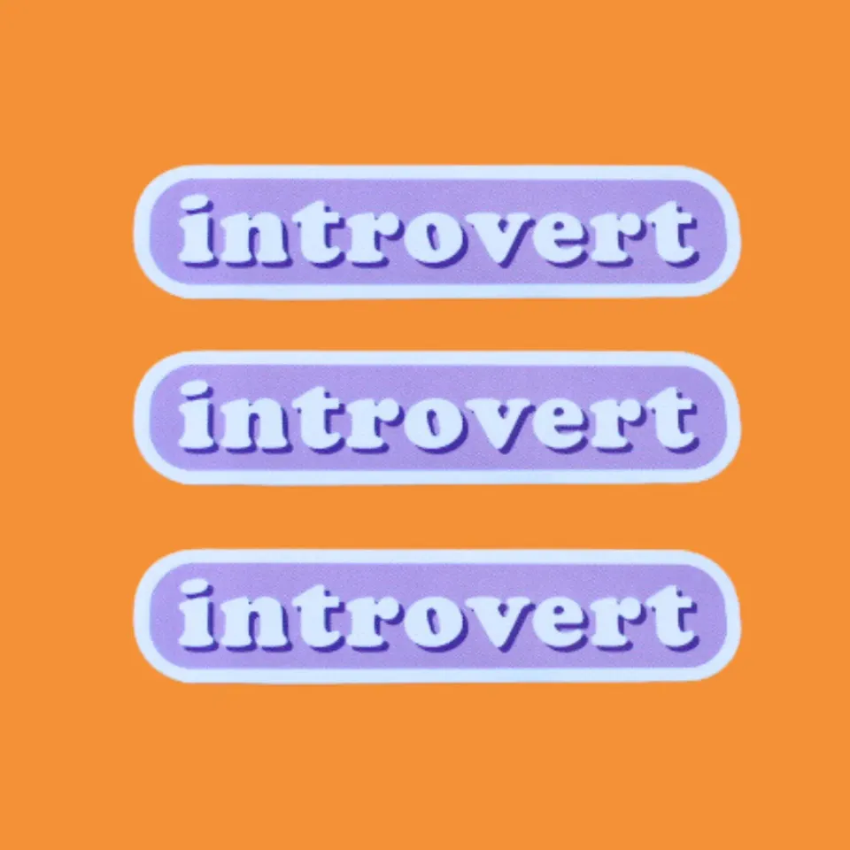MiniKitty Introvert klistremerke vinyl vanntett
