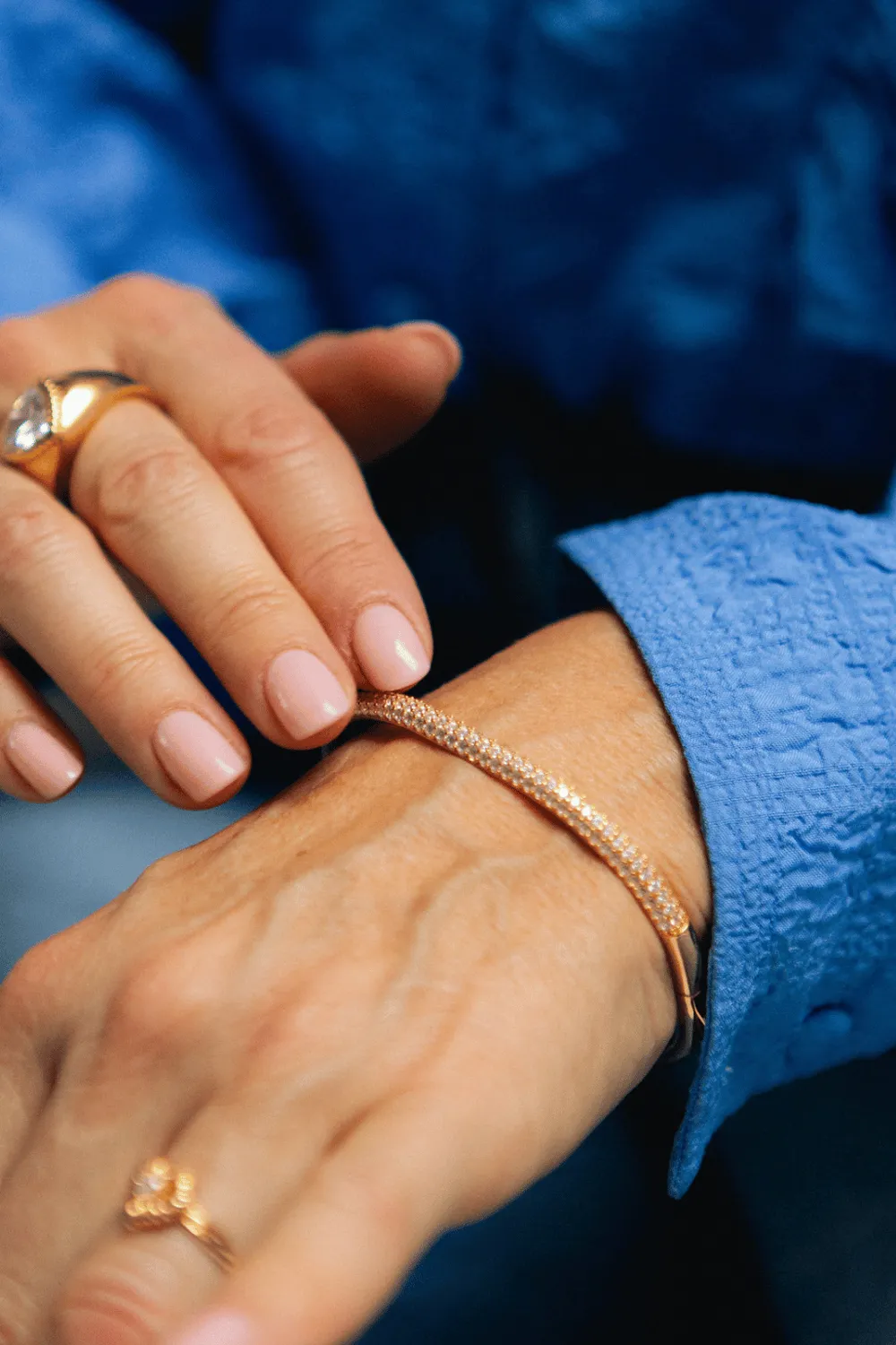 Janne Formoe Cecilie armring strass forgylt