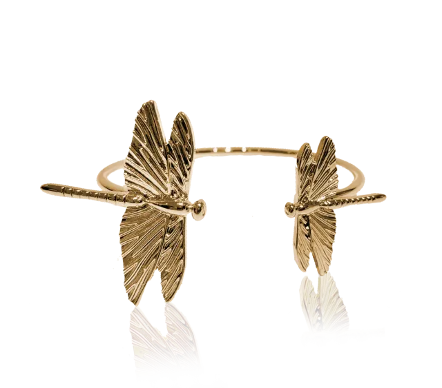IOAKU Dragonfly Cuff armbånd gull 15 cm statement