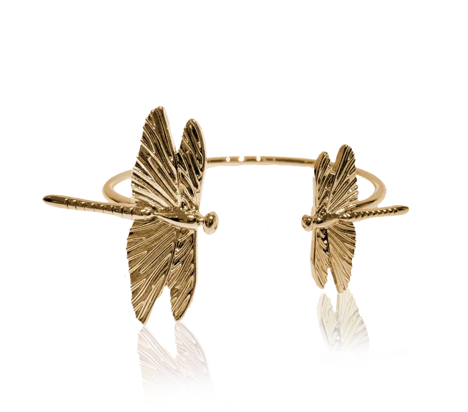 IOAKU Dragonfly Cuff armbånd gull 15 cm statement