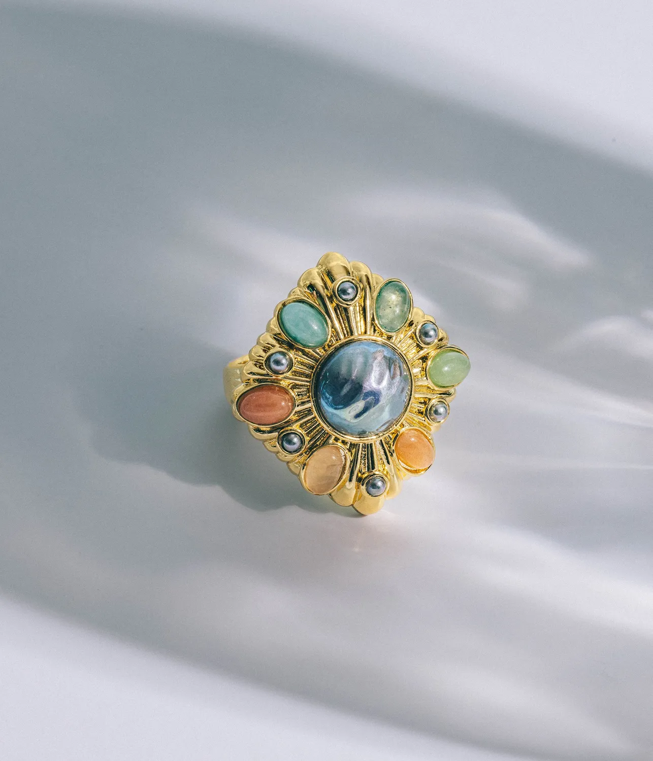 Loren Hope Davis ring multi pastell justerbar