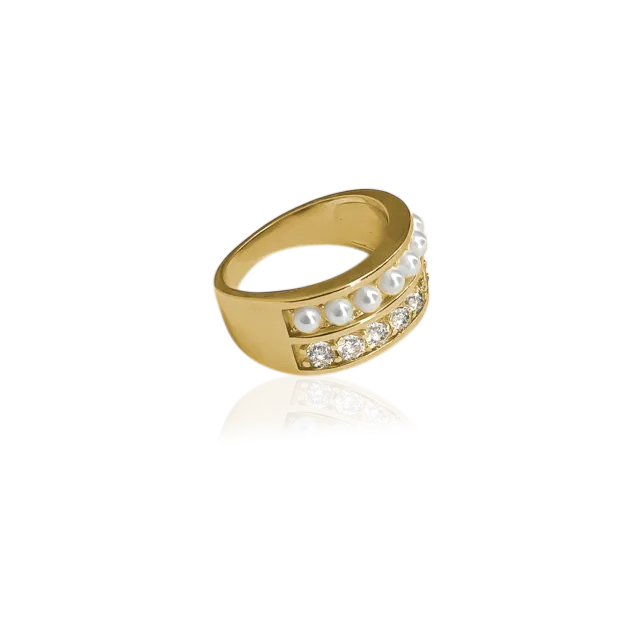 IOAKU Eternal Faith Ring size 8 ring gull messing