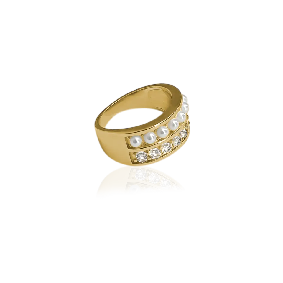 IOAKU Eternal Faith Ring size 8 ring gull messing