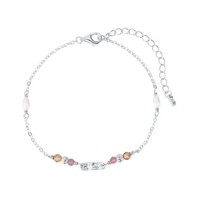 Wioga Camisha B-8428-S armbånd sølv perle 15,5-18 cm