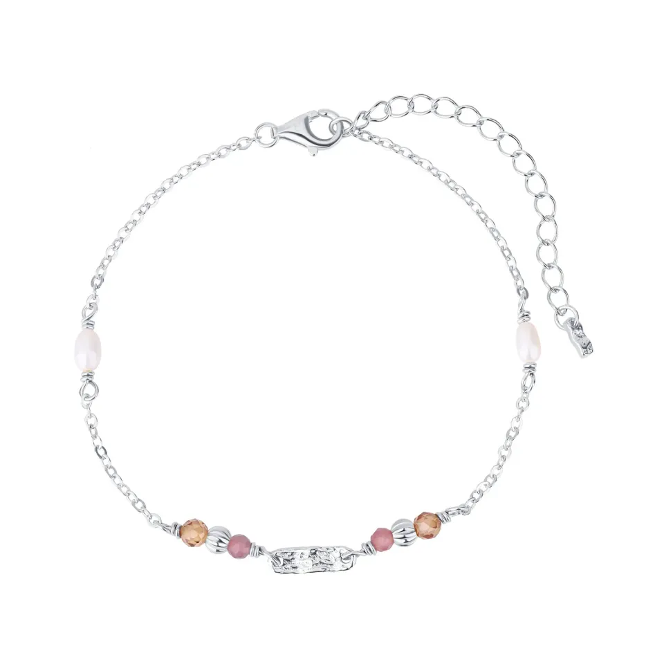 Wioga Camisha B-8428-S armbånd sølv perle 15,5-18 cm