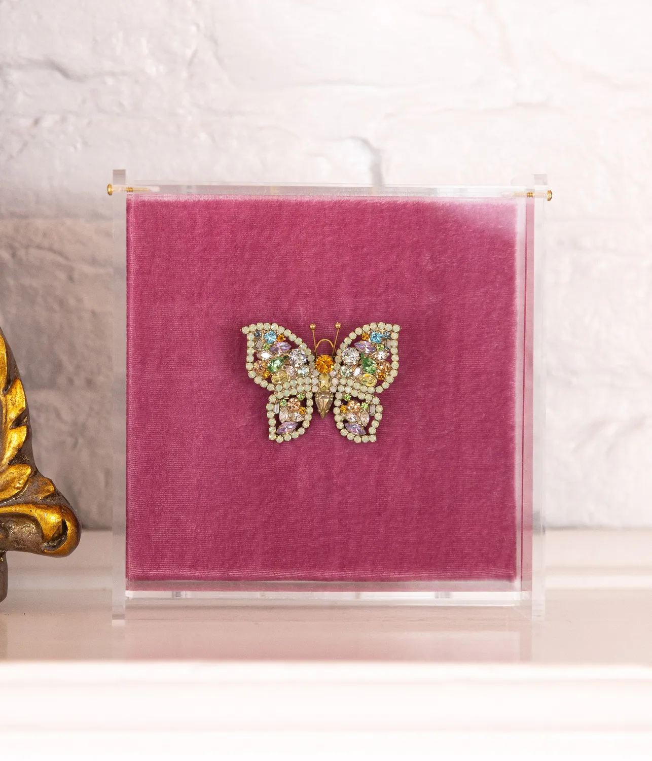 Loren Hope Butterfly Small brosje chrysolite