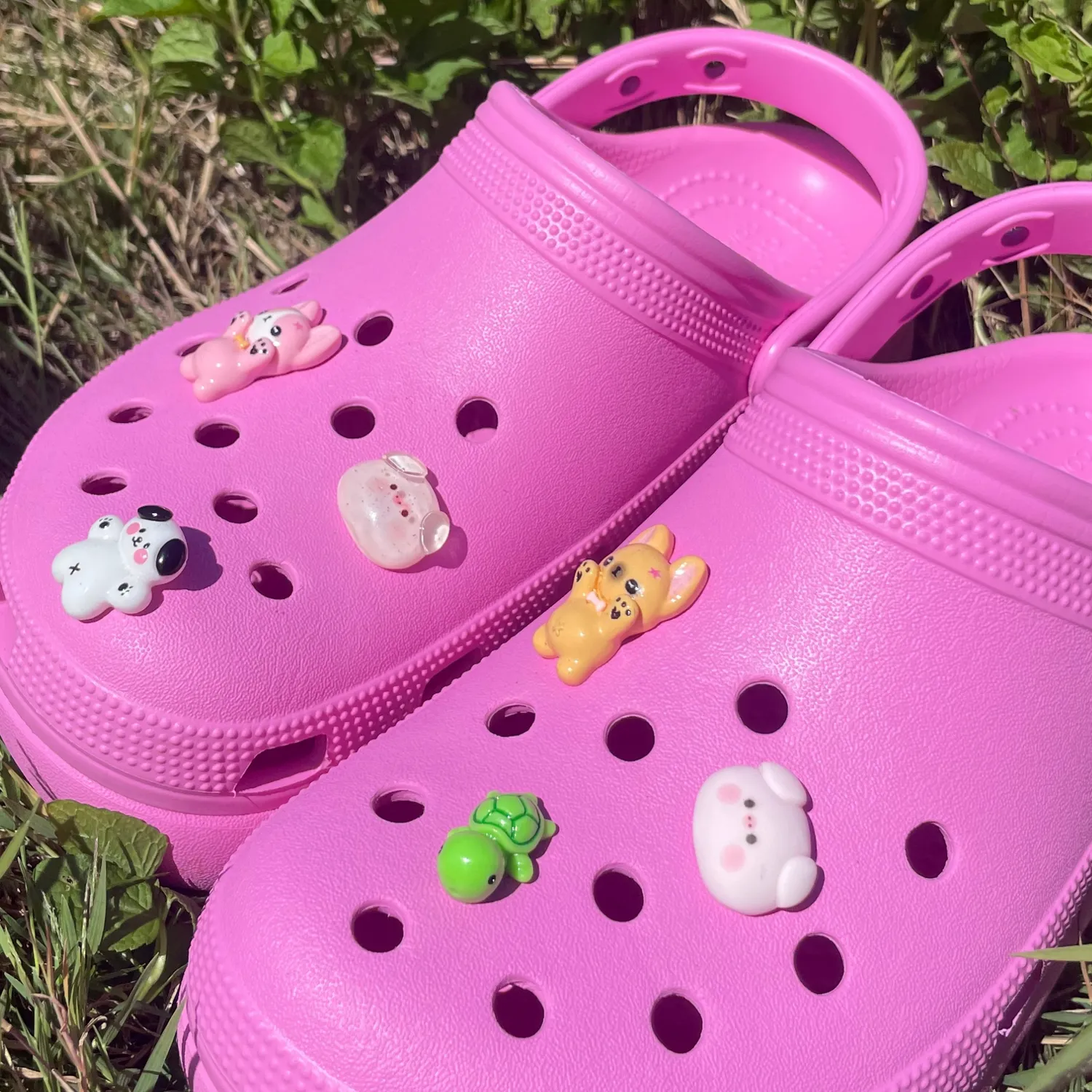 MiniKitty Animal Croc Charms ku hund skilpadde