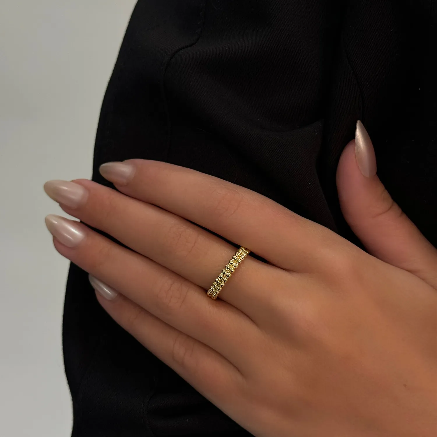 IOAKU Bold Berries thin ring gull str 7 vanntett
