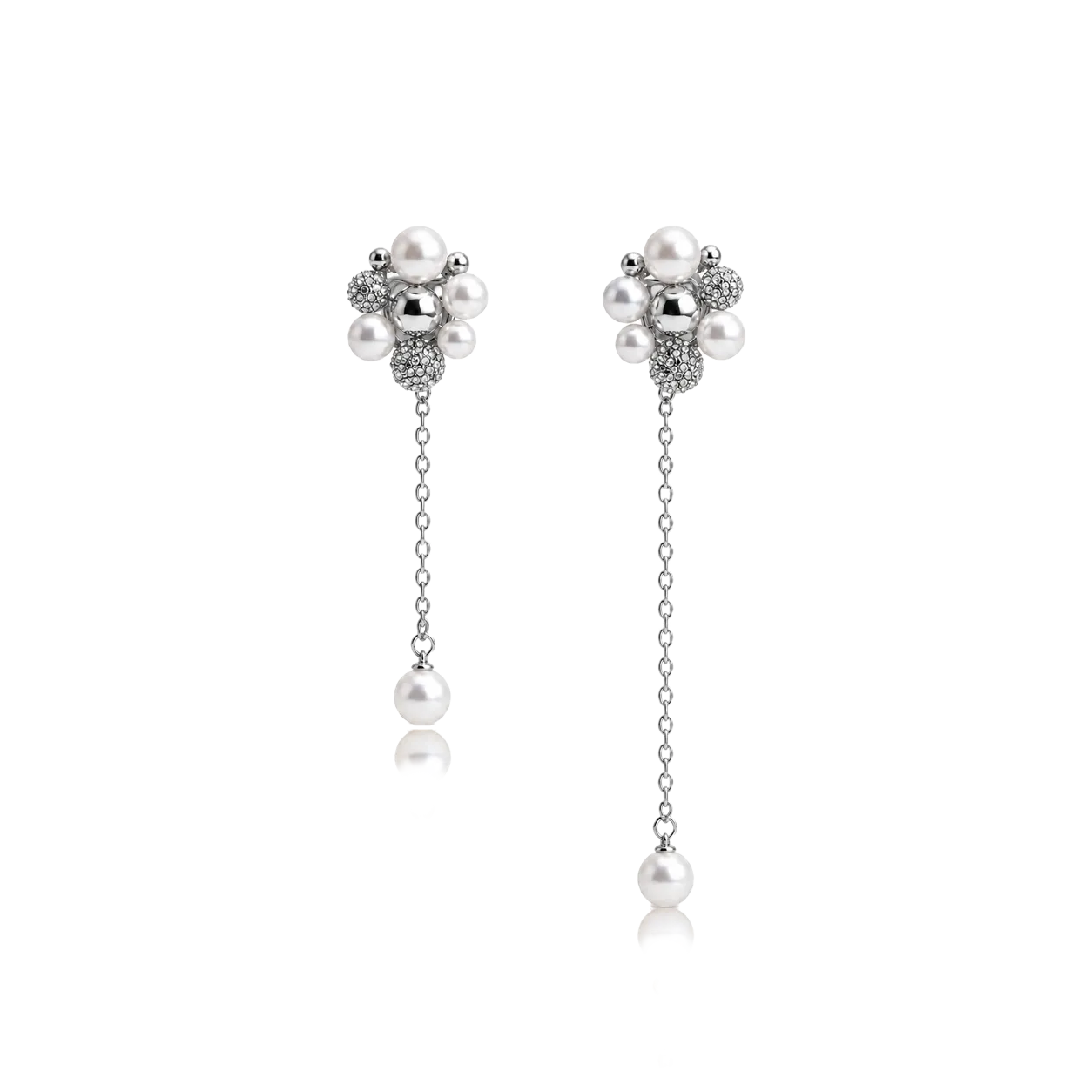 IOAKU Berry Pearl Petite Hanging øredobber gull perle