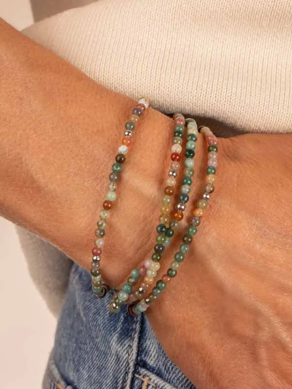 pfg Stockholm Agate armbånd grønn agat