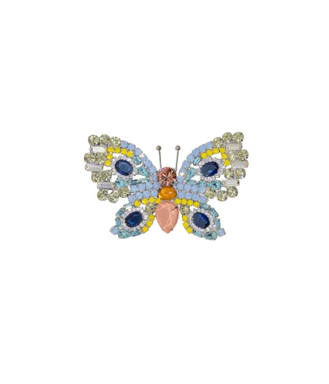 Loren Hope Small Butterfly brosje lys safir