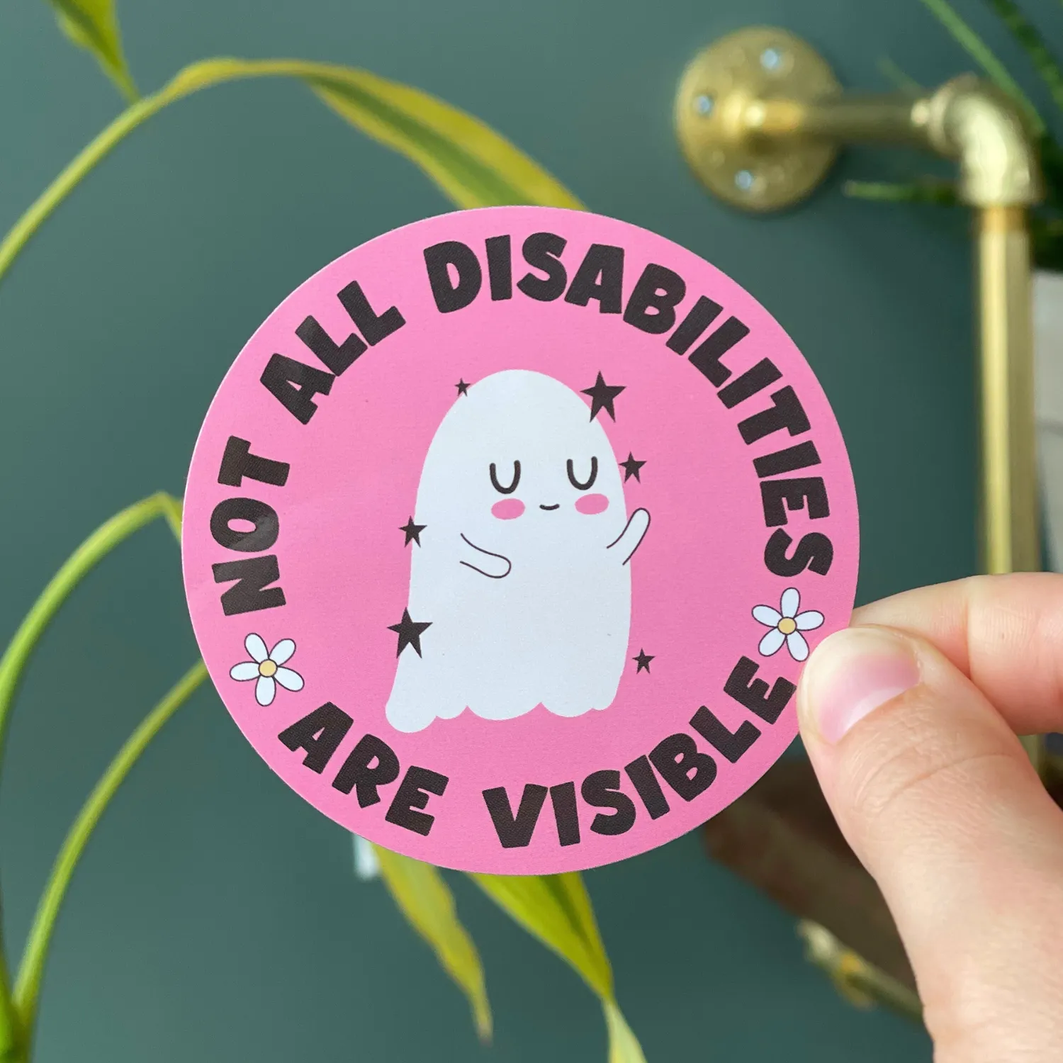 MiniKitty Not All Disabilities Are Visible sticker 3 tommer