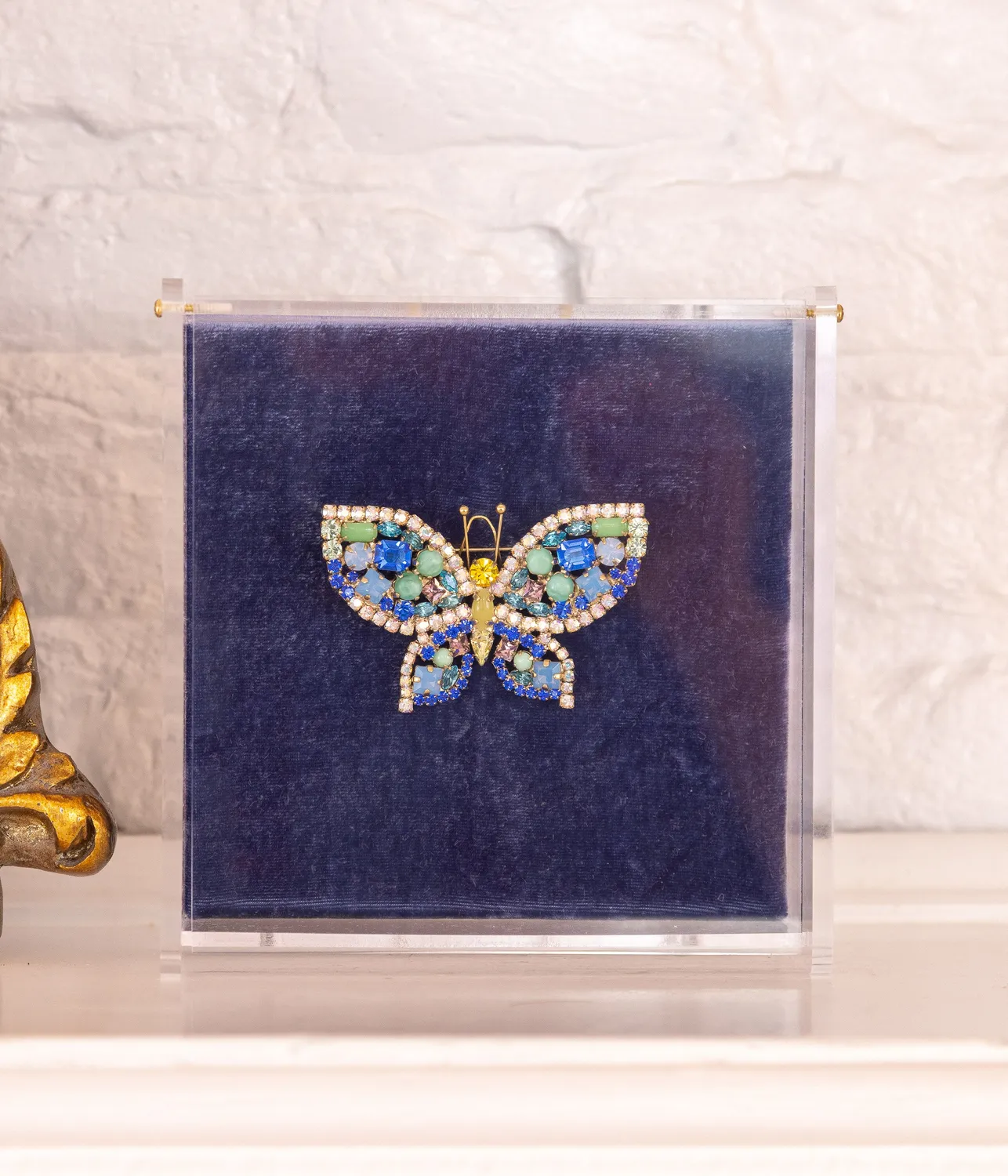 Loren Hope Small Butterfly brosje sapphire