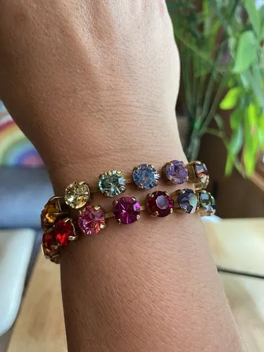 Loren Hope Arista armbånd smoked sapphire glass