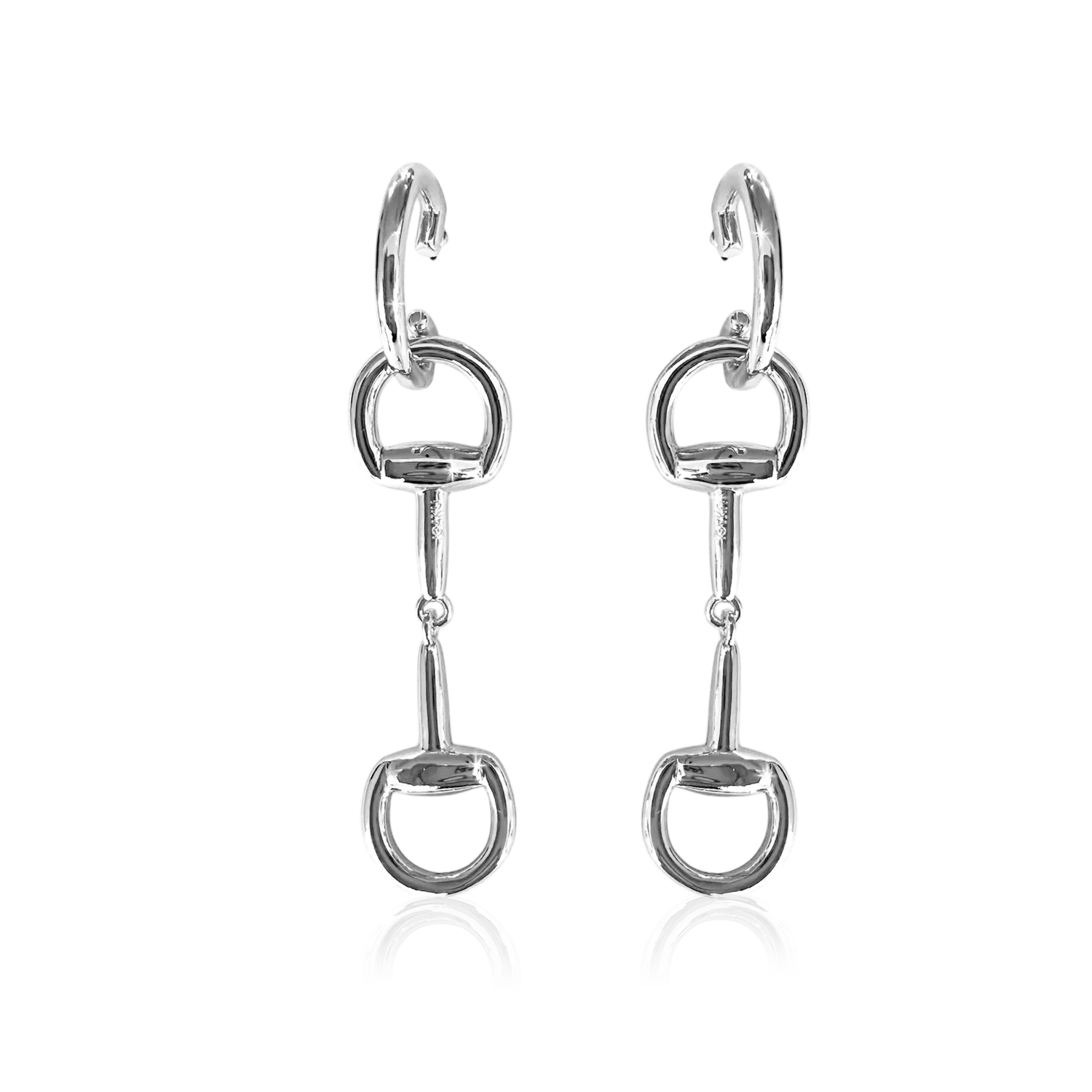 IOAKU Horsebit øredobber gull hestebitt