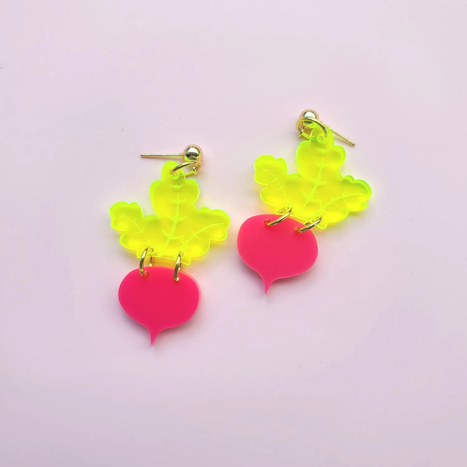 MiniKitty Radishes øredobber gull hypoallergen