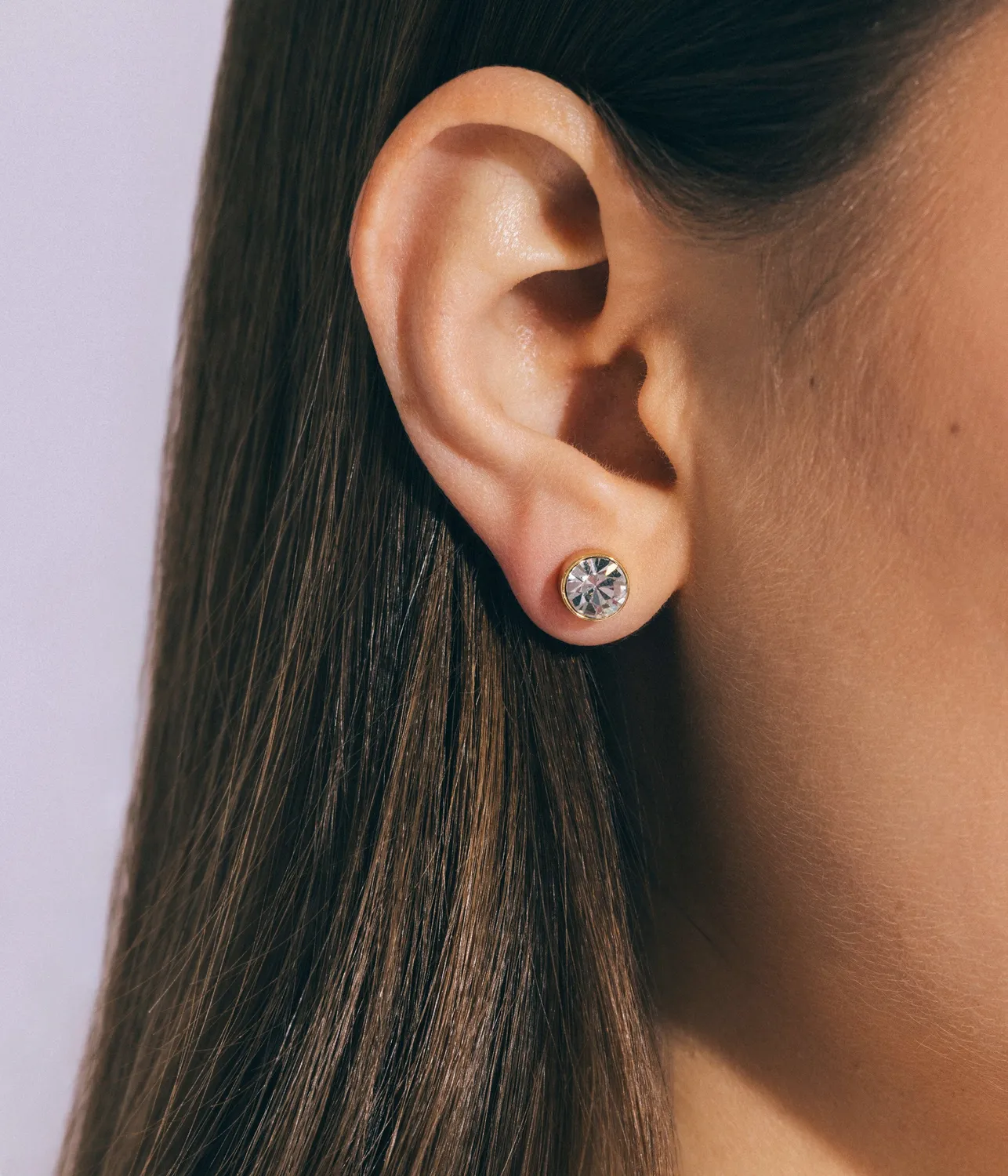 Loren Hope Demi Studs Crystal øredobber gull sølv