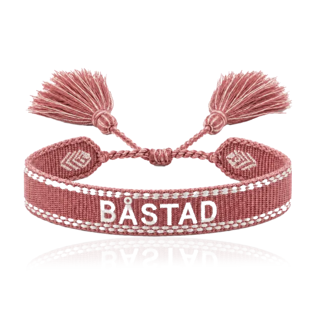 IOAKU Woven Bracelet Båstad armbånd puderrosa flettet