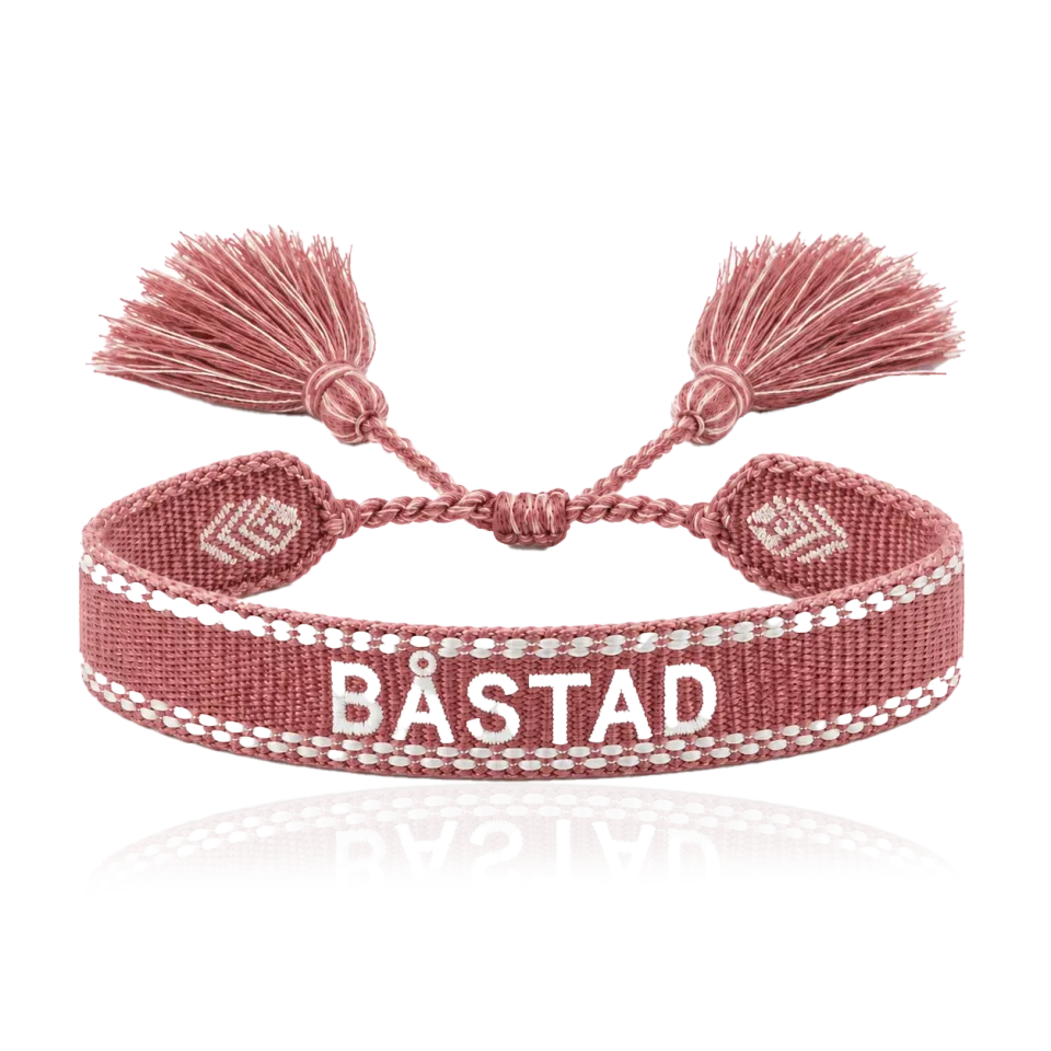IOAKU Woven Bracelet Båstad armbånd puderrosa flettet