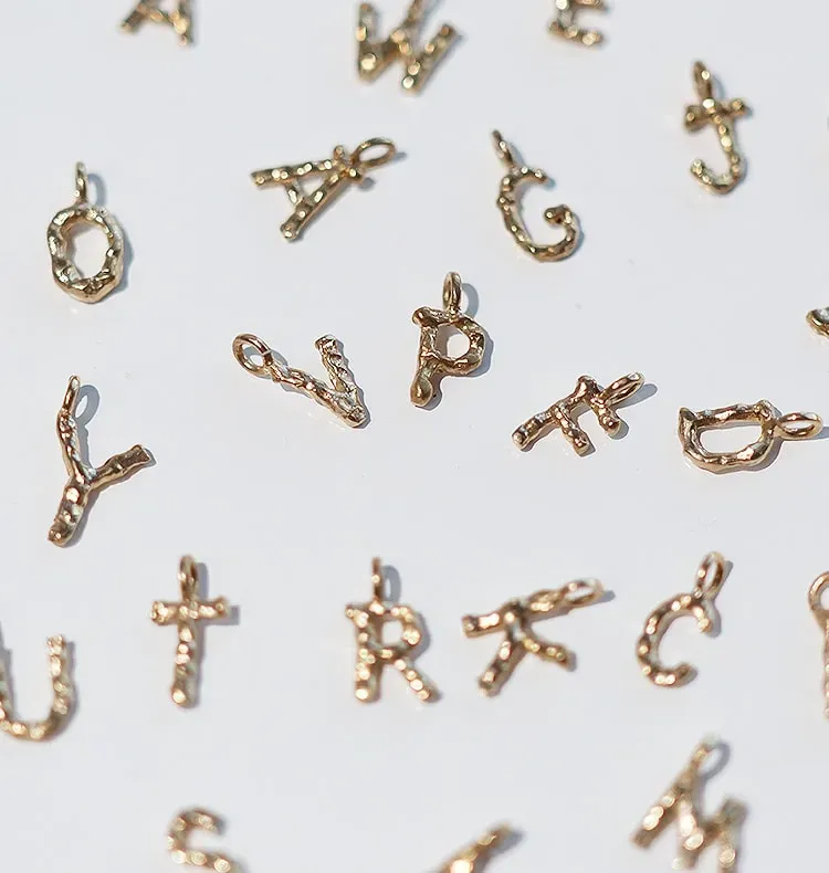 Wos Letter bokstavanheng messing 1,5 cm