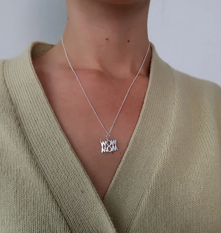 Wos Up Wow Mom charm berlock 925 sølv